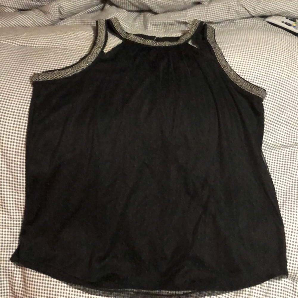 Maurice’s black strappy tank top